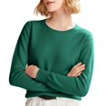 thumbnail image 1 of ManxiVoo Chandail à Capuche Tricoté à Manches Longues et Col Rond pour Femmes Automne Hiver Décontracté Taille TG Vert, 1 of 5