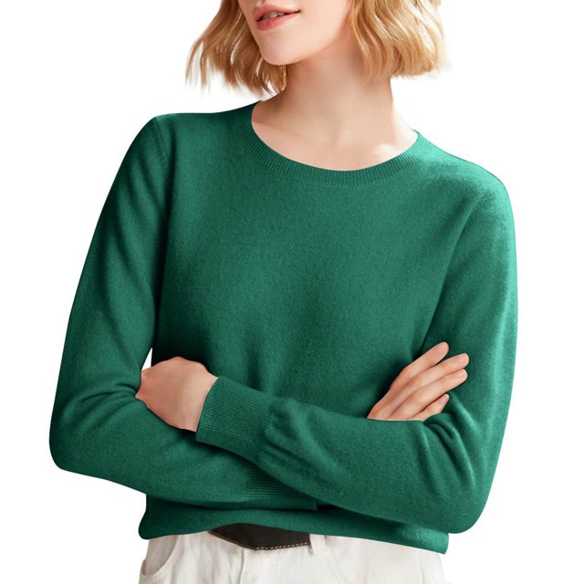 ManxiVoo Chandail à Capuche Tricoté à Manches Longues et Col Rond pour Femmes Automne Hiver Décontracté Taille TG Vert