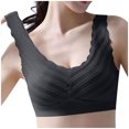 thumbnail image 1 of Timegard Womens Bras No Underwire Wide Strap Full Coverage Stretch High Support Comfort Daily Bralette, 1 of 5