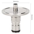 thumbnail image 4 of Silver Connector Gas Post,  Clamp Adapter, 1.5in Triple Clamp For Brewer Fitting Replacement Parts Brewing Accessory, 4 of 8