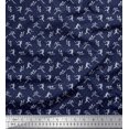 thumbnail image 1 of Soimoi Poly Georgette Fabric Dot,Cricket Player & Bat Sports Decor Fabric Printed Yard 42 Inch Wide, 1 of 3