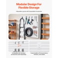 thumbnail image 4 of VEVOR 4 x 4 ft Slat Wall Paneling PVC White Garage Slatwall with Modular Design, 4 of 9