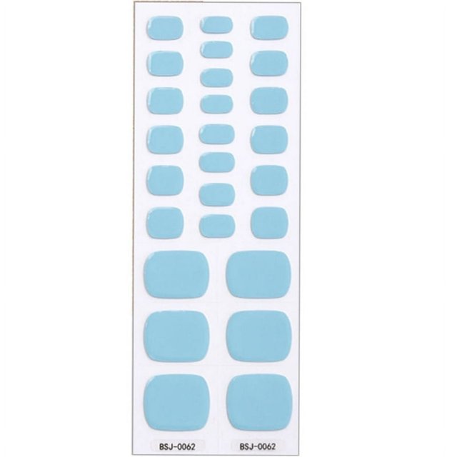 MesaSe Gel Nail Toe Strips Semi Cured Full Cover Gel Nail Sticker Manicure Decals