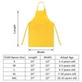 thumbnail image 2 of TOPTIE Kids Aprons with Pocket & Adjustable Strap, Child Chef Bib Apron for Kitchen Cooking Baking Painting-Yellow-M, 2 of 8