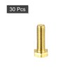 thumbnail image 3 of Unique Bargains Brass Hex Bolts, M5x16mm 30 Pack Fully Thread Grade 4.8 Machine Screws, 3 of 4