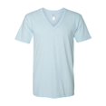 thumbnail image 1 of Fine Jersey T-Shirt Col en V, TTP, Bleu Clair, 1 of 1