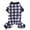 black&white, variant on YOPTOP Dog Pajamas Buffalo Plaid Dog Pjs Thermal Dog Onesie Winter Dog Clothes Doggie Pet Coat for Small Medium Dogs,black&red,L