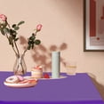 thumbnail image 4 of HHBEAUTY Rectangle Vinyl Tablecloth, Waterproof Spillproof Plastic Backed Table Cloth, Wipe Clean Table Cover for Dining, Buffet Parties and Camping (54" x 72"), 4 of 7