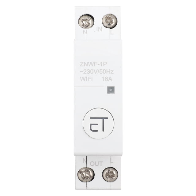 TOPINCN Intelligent WIFI Circuit Breaker Remote Control Switch 1-Pole Plug-on Smart Standard For Distribution Box 1P AC230V IP20