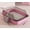 Couleur rose, variante sur Bac à Litière pour Chat Semi-Fermé Anti-Éclaboussures Plateau de Nettoyage pour Chat Fournitures de Toilette pour Animaux Plateau pour Chaton
