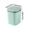 thumbnail image 3 of Chmadoxn Garbage Can, Trash Can Desktop Trash Can Office Bin With Lid Small Desktop Garbage Bin In Dormitory Bedroom Trash can, 3 of 6