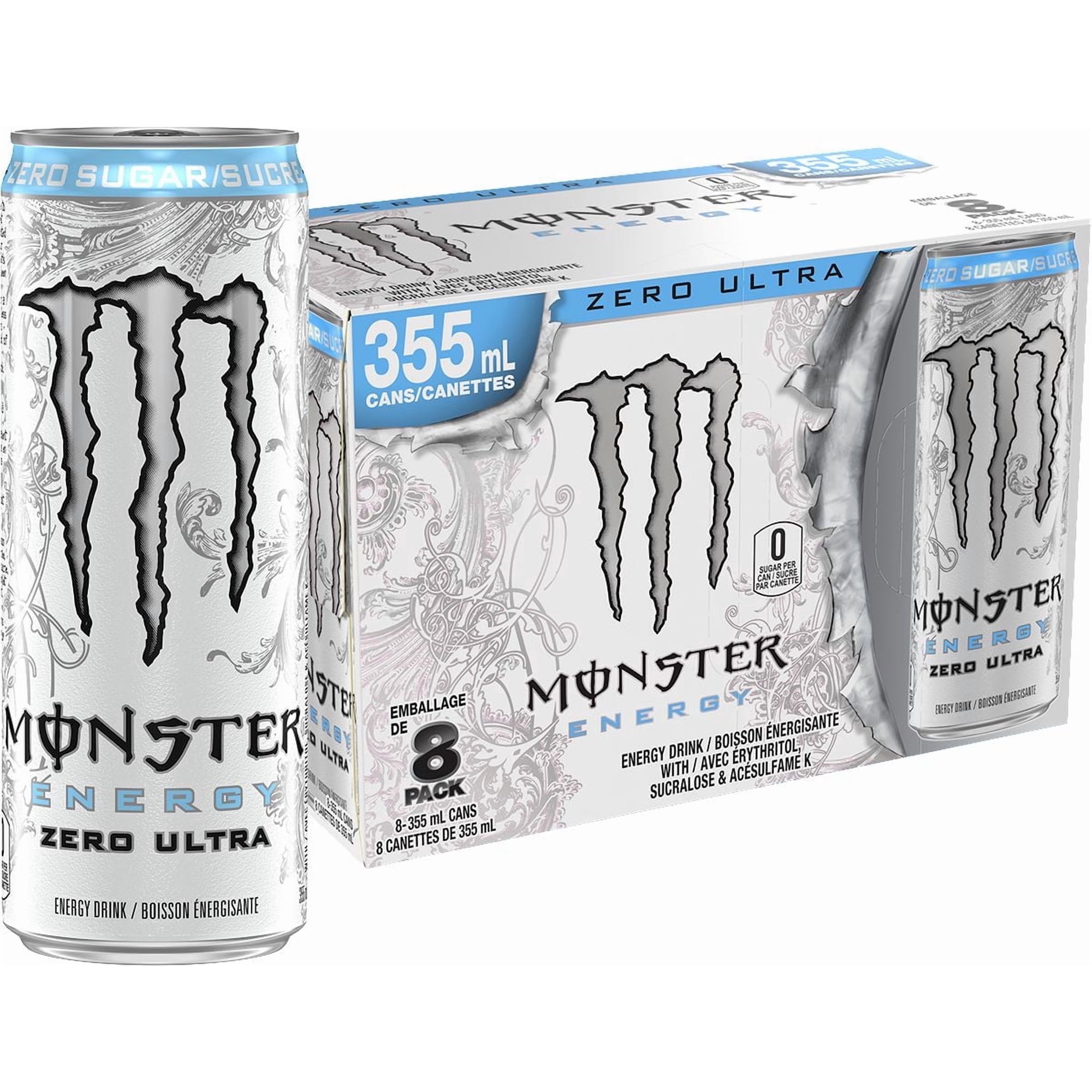 MONSTER ENERGY Ultra Zero, 355mL, 8 Pack - Walmart.ca