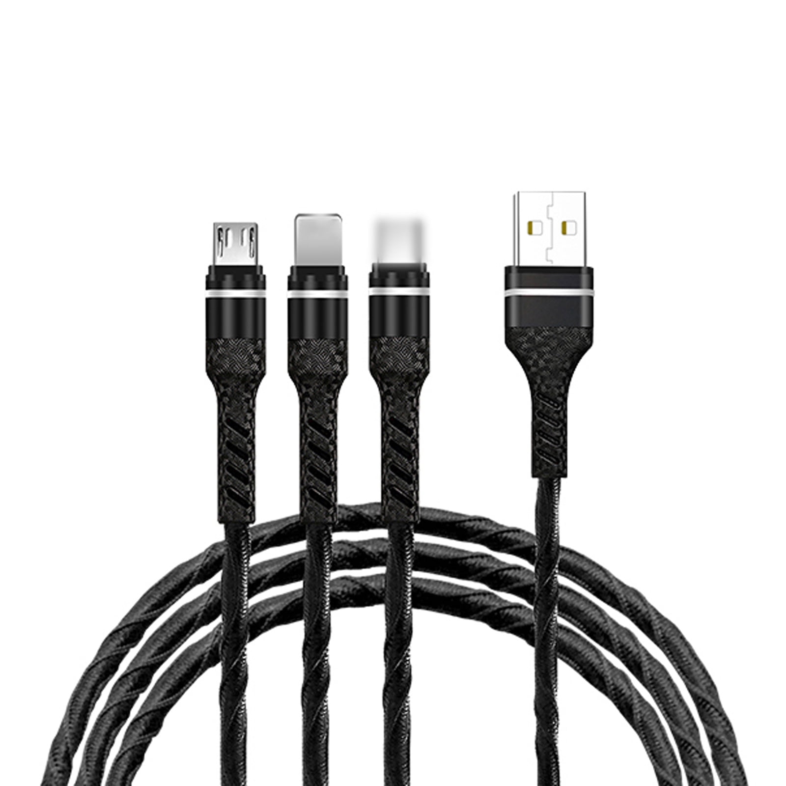 Yeacher 3-IN-1 USB Charging Cable Multi Line Type C Micro USB Connector Replacement for Charging Cable