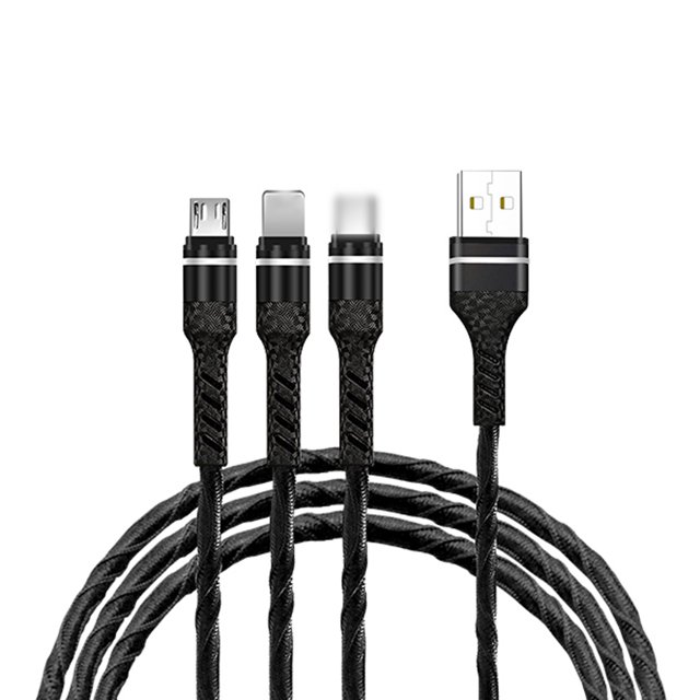Yeacher 3-IN-1 USB Charging Cable Multi Line Type C Micro USB Connector Replacement for Charging Cable