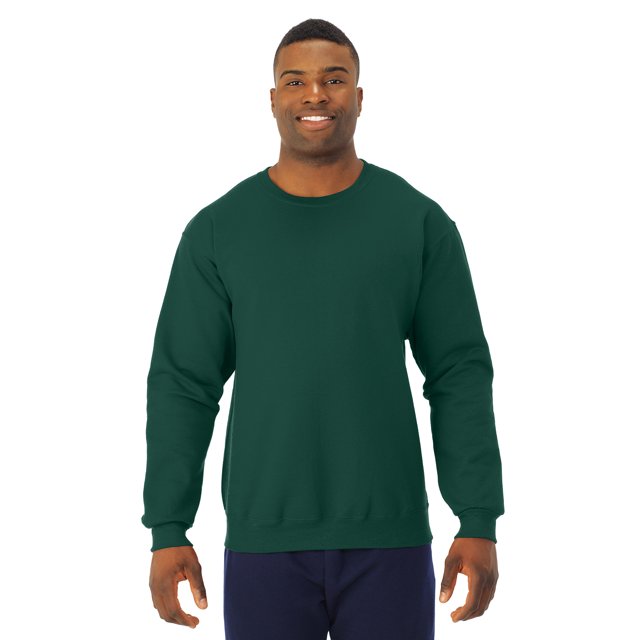 Jerzees Chandail Molletonné à Col Rond NuBlend pour Adulte, m, Vert Forêt