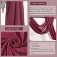 thumbnail image 2 of Transparent Voile Curtain\ Decorative For Crossing Curtain Shops\ Wedding Decoration Scarf\ 70 Cm 2pc, 2 of 9