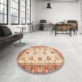 thumbnail image 3 of Ahgly Company Indoor Square Abstract Khaki Gold Abstract Area Rugs, 5' Square, 3 of 6