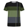 thumbnail image 4 of Weiqiqre T Shirts for Man Short Sleeve Tee Color Block Crew Neck Pullover Casual Basic Shirts, 4 of 4