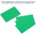 thumbnail image 4 of 200 Pack Cartes PVC Vierges 20mil Cartes d'Identité Cartes de Crédit Vierges Vertes, 4 of 6