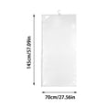 thumbnail image 2 of Heavy Duty Transparent Zippered Garment Storage Organizer For Travel College Dorm Home Use Clothing Protector Bags, 2 of 6