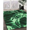 thumbnail image 3 of Ahgly Company Machine Washable Indoor Rectangle Transitional Dark Forest Green Area Rugs, 6' x 9', 3 of 7