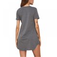 thumbnail image 2 of Women‘s Solid Color Short-sleeved Casual Plus Size Pajamas And Home Service, 2 of 7