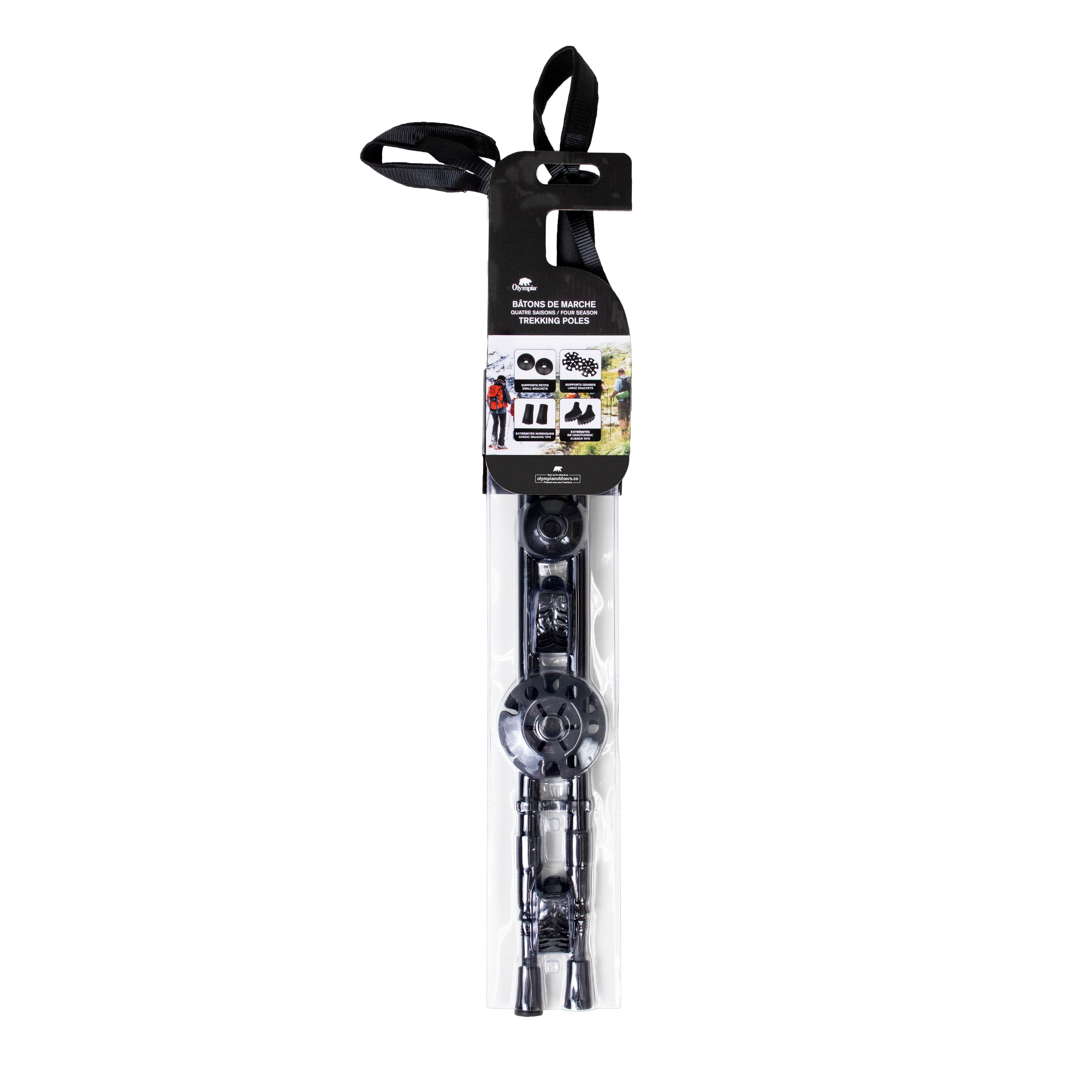Olympia 6061 Aluminum Trekking Poles with Foam Grips, 2 pack