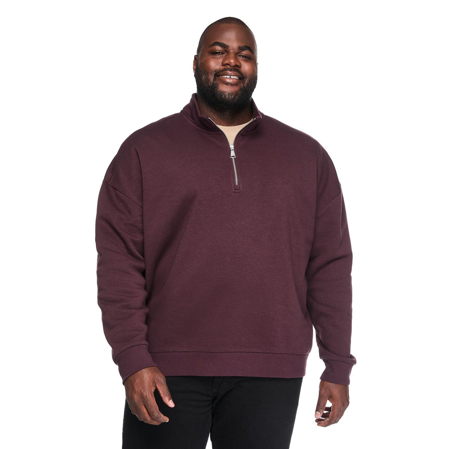 George Big Men's Quarter Zip Sweatshirt
