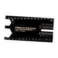 thumbnail image 2 of Xuanheng Stainless Steel Strings Action Ruler Guitar Setup Gauge for Maintenance Banjo Black A, 2 of 8