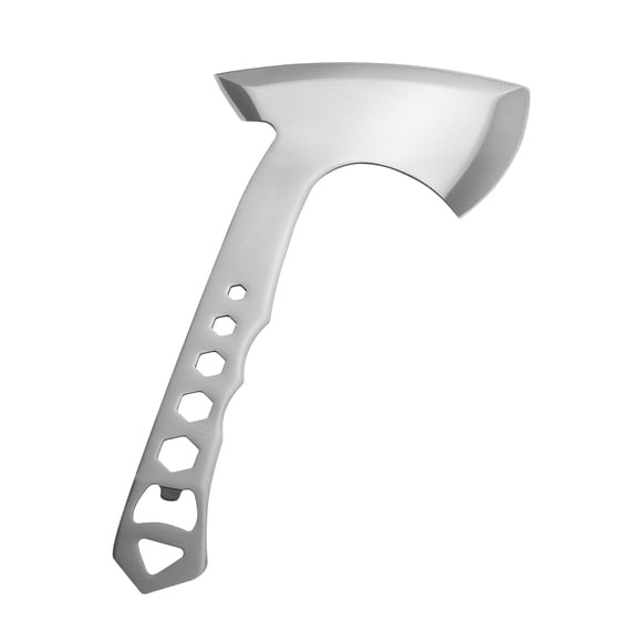 Haches de lancer et tomahawks KFFKFF, lot de 3 haches à hachette et 3 couteaux, manche avec clé et décapsuleur, acier inoxydable, étui en nylon noir