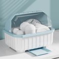 thumbnail image 3 of WIFKLSIIPG Dish Drying Rack with Cover for Kitchen Counter Kitchen Organizers and Storage Rack with Drainboard Space Saving Holder Utensil Storage Dish Dryer Tray Drainer 1pc, 3 of 3