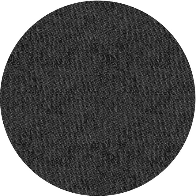 Ahgly Company Tapis Rond Lavable en Machine Intérieur Transitionnel Gris Minuit, 7 Pieds Rond