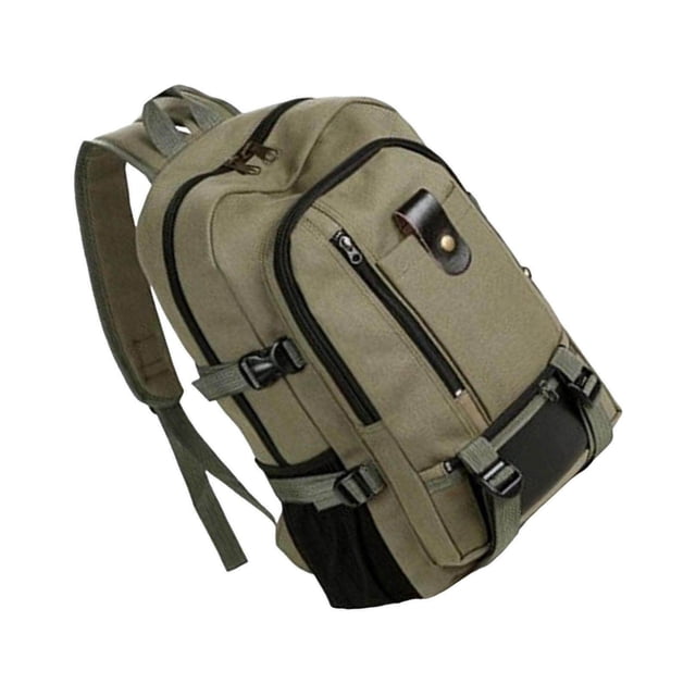 Computer Bag Daypack Gifts Travel Canvas Business Water Backpacking Tote Storage Laptop Backpack Dark Green