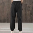 thumbnail image 5 of Timegard Pantalon en Coton et Lin pour Femmes, Taille Élastique, Bas Resserré, Pantalon Court Décontracté d'Été avec Poches, 5 of 5