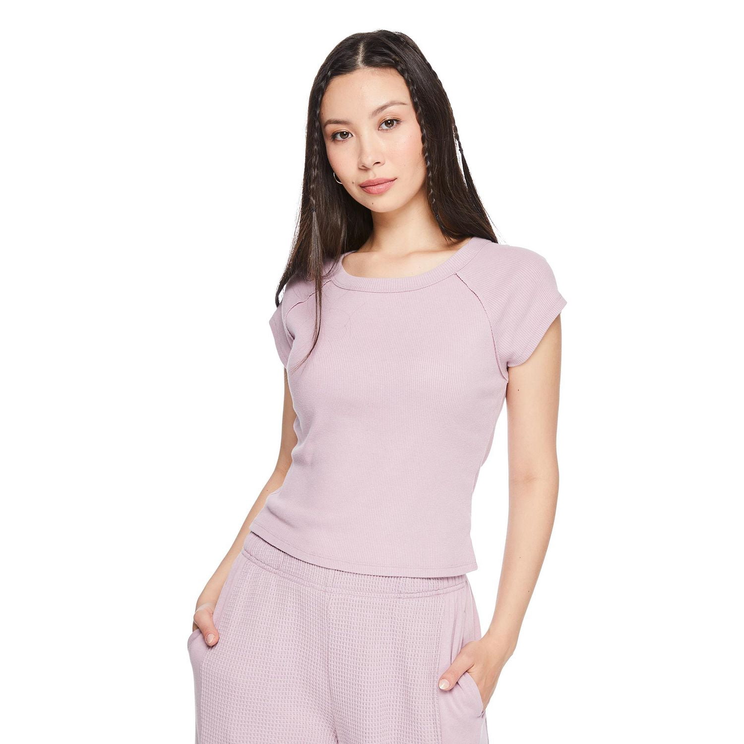 T-shirt côtelé Wild Skye pour femmes