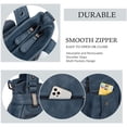 thumbnail image 3 of KL928 Women Large Purses Multi-Pocket Handbags PU Leather Tote Bag, 3 of 5