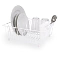 thumbnail image 4 of Mainstays Small Chrome Wire Dish Rack - White, 4 of 6