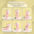 thumbnail image 3 of Yeacher Cartoon Night Light Kid Lamp Mini Dinosaur LED Desk Lamps Cute DIY Portable with, 3 of 8
