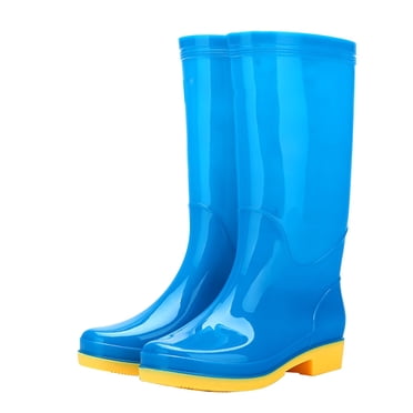 Agiferg Bottes de Pluie Montantes Antidérapantes et Imperméables pour Adultes avec Velours et Résistantes à l'Usure