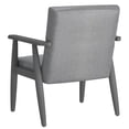 thumbnail image 3 of Mid-Century Modern Fabric Accent Chair in Beige, 3 of 7