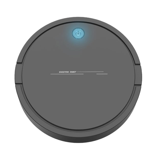 facefd Robot Balayeuse Automatique Robot Aspirateur Rechargeable Machine de Lavage Intelligente Noir