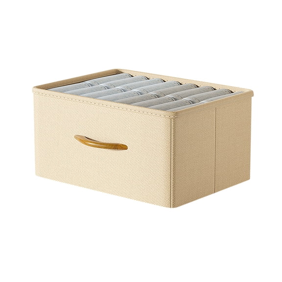 Openpig Cube Storage Bins, Collapsible Fabric Cube Storage Bins with Handles and 3 Pockets, Simple Cubical Storage Boxes for Cube Organizer, Storage Bins for Shelf