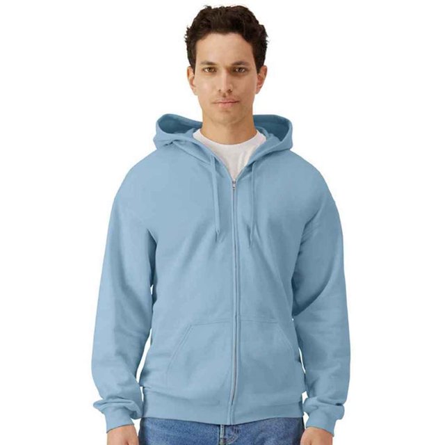 Gildan pour Hommes Softstyle Chandail à Capuchon en Molleton de Poids Moyen à Fermeture Éclair Intégrale