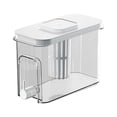 thumbnail image 1 of White 2.2L Plastic Water Jug With Filter Bpa Free Large Capacity Cold Brew Pitcher Refrigerator Safe Leakproof Lid For Tea Juice Infused Beverages #99D79, 1 of 4