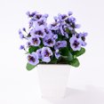 thumbnail image 1 of Artificial Flowers Orchid Stem Real Touch Flowers,4 PCS, Blue, 1 of 6