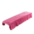 thumbnail image 4 of veasfak Housse de Linge de Lit Cosmétique Massage Spa Drap de Table avec Trou 47x75 Pouces Roux Roux-120x190cm, 4 of 9