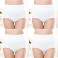 thumbnail image 2 of Plebaso Womens High Waisted Cotton Underwear Full Coverage Ladies Panties Multipack Regular and Plus Size, 2 of 5