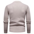 thumbnail image 3 of LIaqionyy Big and Tall Sweater for Mens Crew Neck Knit Pullover Long Sleeve Warm Tops Fall Winter Sweaters, 3 of 7