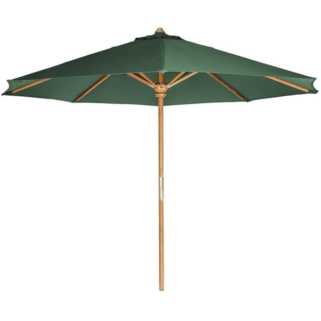 All Things Cedar TU90-G Parasol de Marché et Auvent en Teck de 10 Pi, Vert
