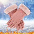 thumbnail image 4 of Women's Warm Gloves Touching Screen Riding Thickened Hair Mouth Gloves, 4 of 4